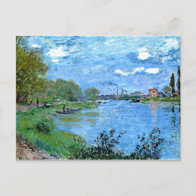 Cartão Postal Monet - The Banks of the Seine at la Grand Jatte (Frente)