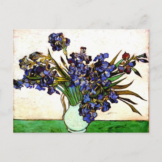 Cartão Postal Monet - Vase com irrisões (Frente)