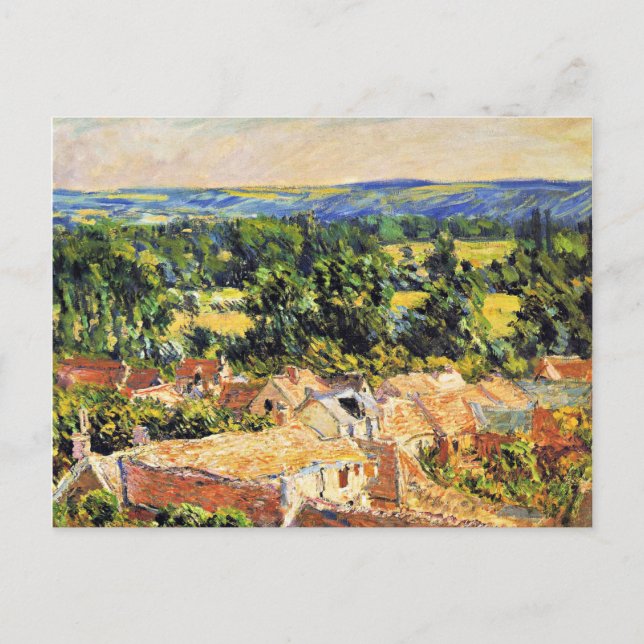 Cartão Postal Monet - Vista da Vila de Giverny (Frente)