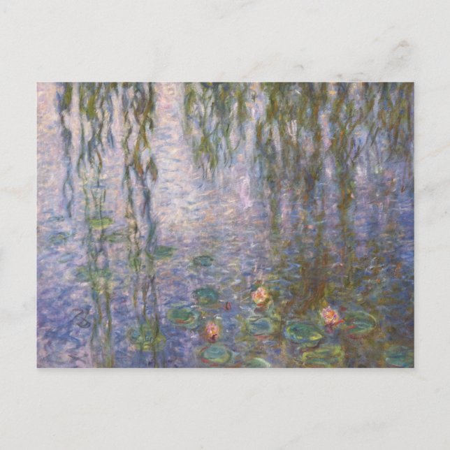 Cartão Postal Monet Water Lily (Frente)