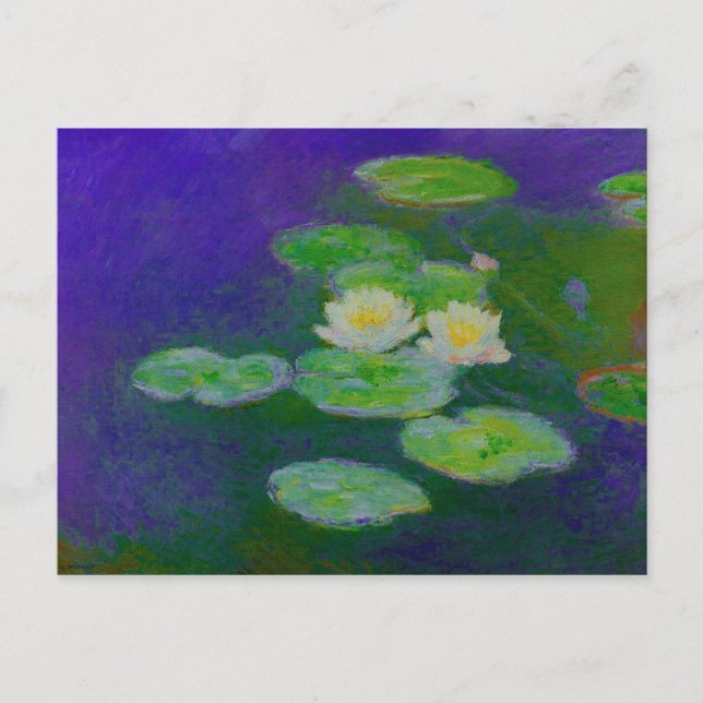 Cartão postal Monet Water Lily 1897 (Frente)
