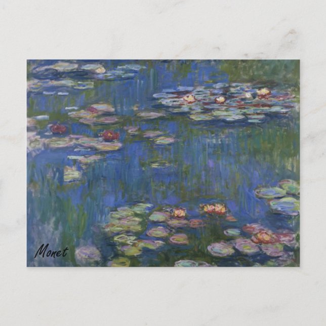 Cartão Postal MONET Water Lily 1916 POSTCARD (Frente)