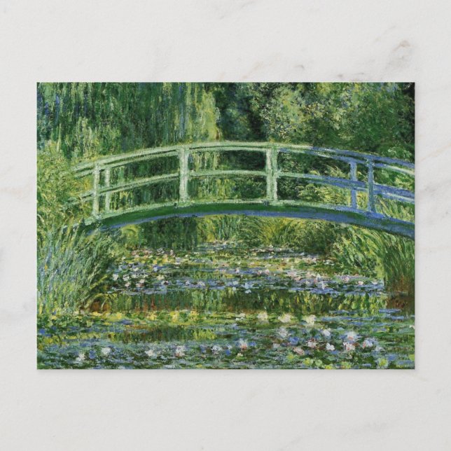 Cartão Postal Monet Water Lily Japonês (Frente)