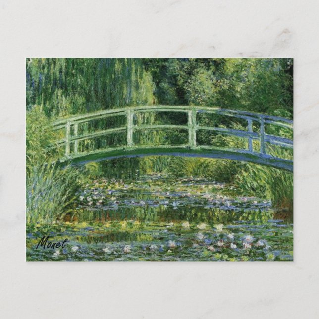 Cartão postal MONET Water Lily Pond 1897 (Frente)