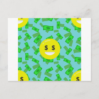 Cartão Postal money eyed emoji
