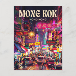 Cartão Postal Mong Kok Hong Kong