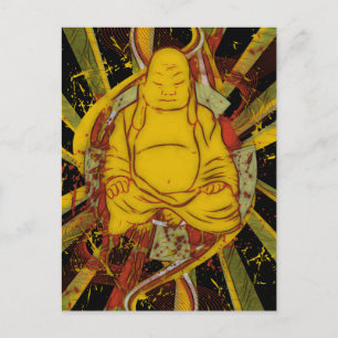Cartão Postal Monge em Meditação