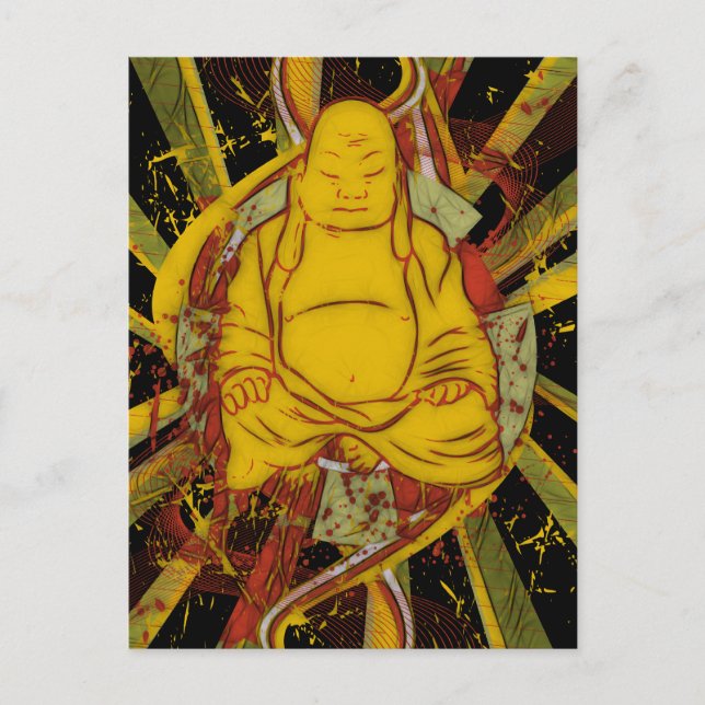 Cartão Postal Monge em Meditação (Frente)