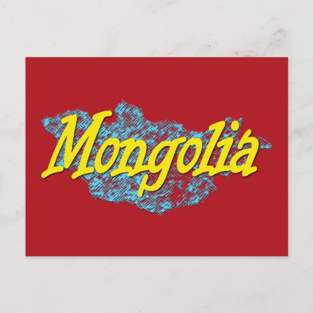 Cartão Postal Mongólia (Frente)