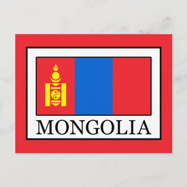 Cartão Postal Mongólia (Frente)