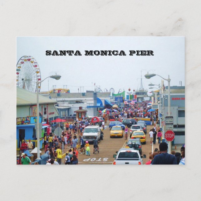 Cartão postal MONICA PIER papais noeis (Frente)
