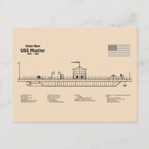 Cartão Postal Monitor USS - Enviar Planos de Esquema SD