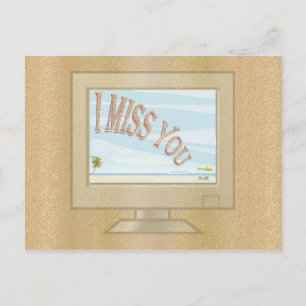 Cartão Postal Monitorar Saudações de Verão