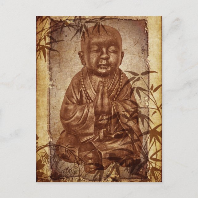 Cartão Postal Monk budista (Frente)