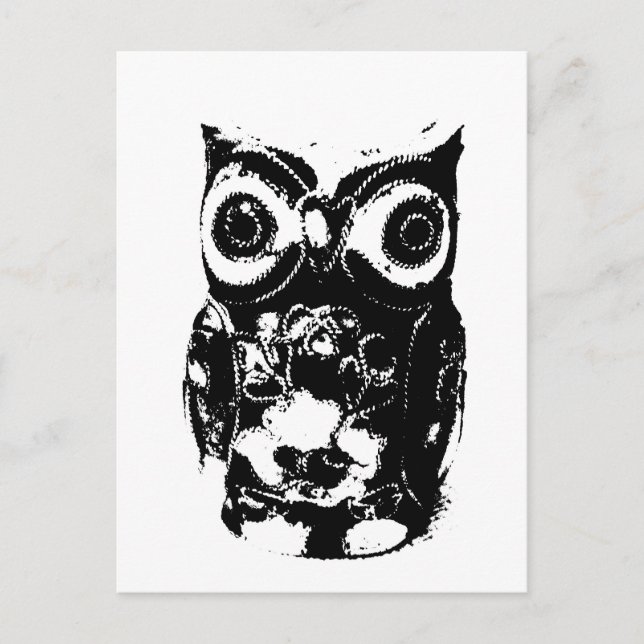 Cartão Postal Mono Owl (Frente)