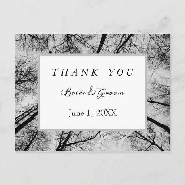 Cartão Postal Monocromático, obrigado (Frente)