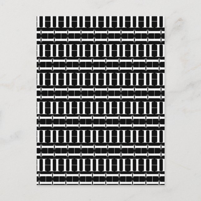 Cartão Postal Monograma - Letra Inicial H (Frente)