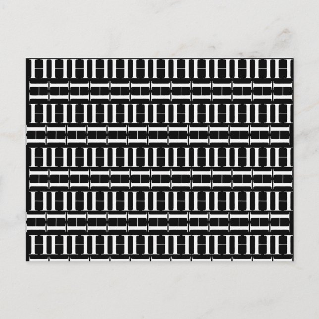 Cartão Postal Monograma - Letra Inicial H (Frente)