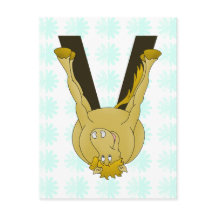 Monograma V Cute Horse Personalizado