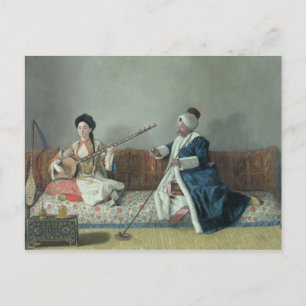 Cartão Postal Monsieur Levett e Mademoiselle Helene