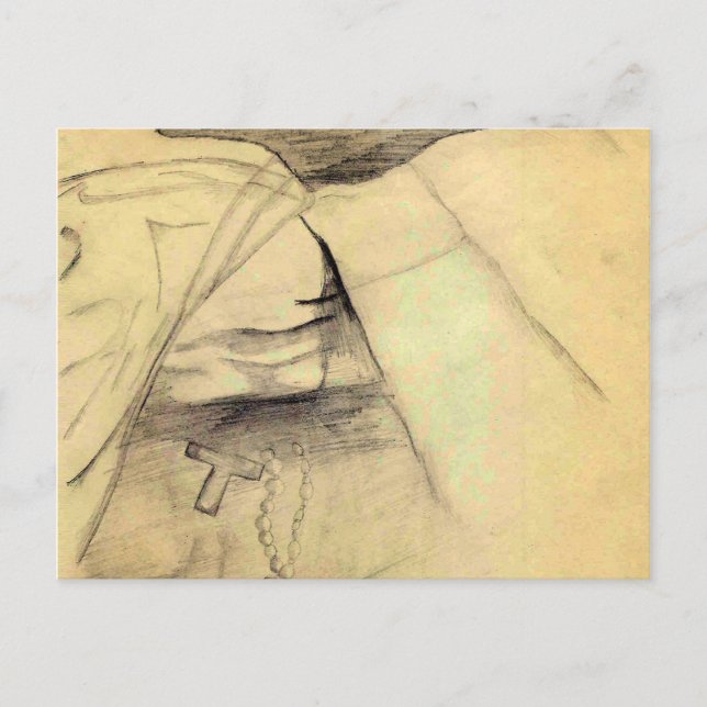 Cartão Postal Monsignor's Hands (Frente)