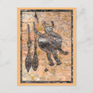 Cartão Postal Monster Slayer Petrogliph - Galisteo, Novo México