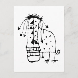 Cartão Postal Monstro Animal Exótico
