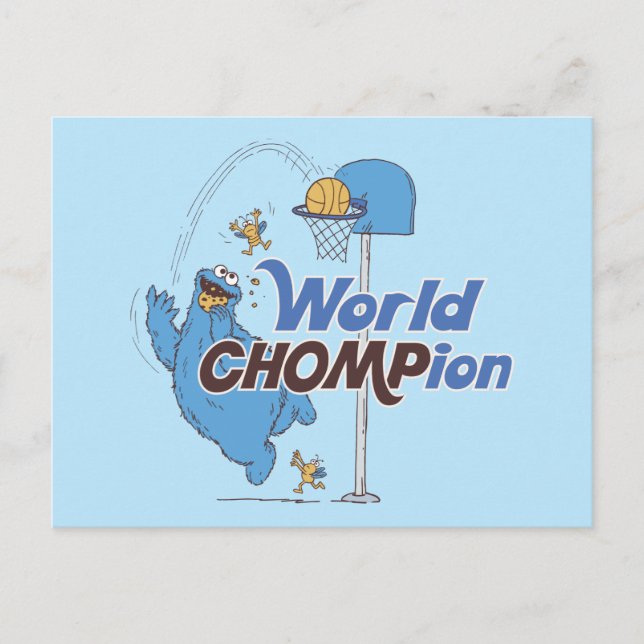 Cartão Postal Monstro de cookies | Atiradas De Lúpulo De Basquet (Frente)