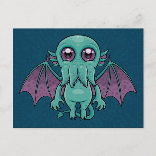Cartão Postal Monstro de Cthulhu, Bebê Cento (Frente)