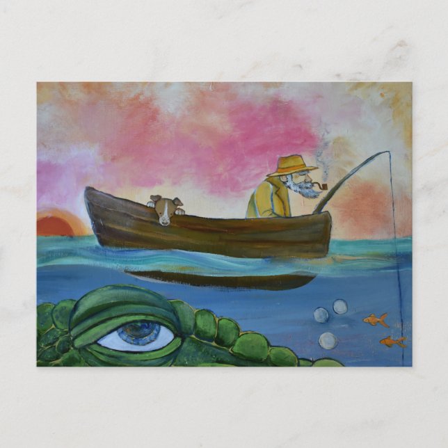 Cartão Postal Monstro do Lago de Pesca  (Frente)