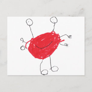 Cartão Postal Monstro Engraçado