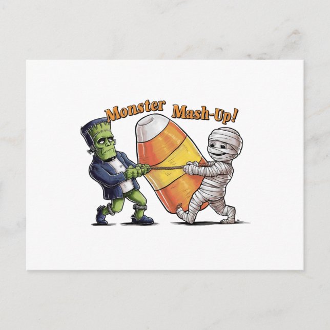 Cartão Postal Monstro Mash-Up! (Frente)