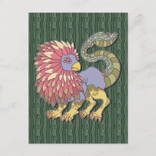 Cartão Postal Monstro Quimera (Frente)