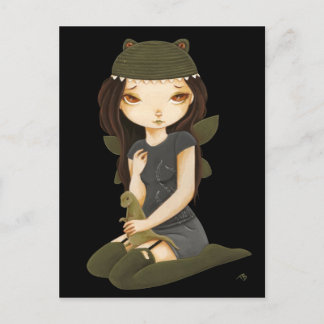 Cartão Postal Monstros - Monstro da fada do Dinossauro