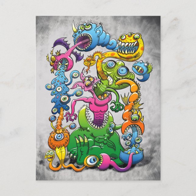 Cartão Postal Monstruosamente Mensal (Frente)