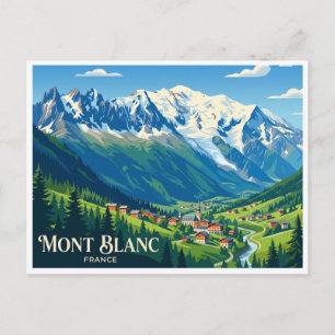 Cartão Postal Mont Blanc, França Chamonix