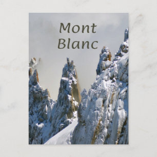 Cartão Postal Mont Blanc Monte Bianco White Mountain Alps Europa