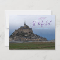 Mont Rua Michel France Postcard Fortaleza Normandy