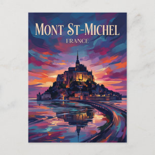 Cartão Postal Mont Saint-Michel França