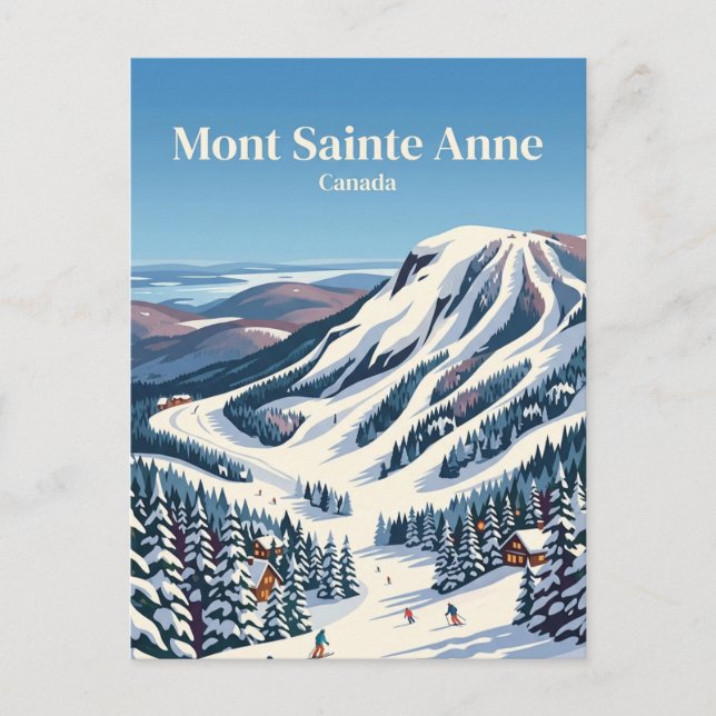 Cartão Postal Mont Sainte Anne Canadá (Frente)