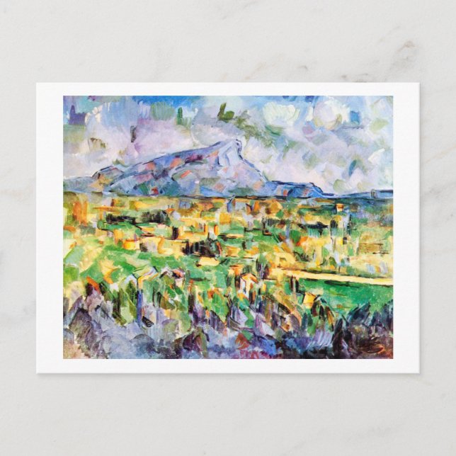 Cartão Postal Mont Sainte-Victoire, Paul Cezanne (Frente)