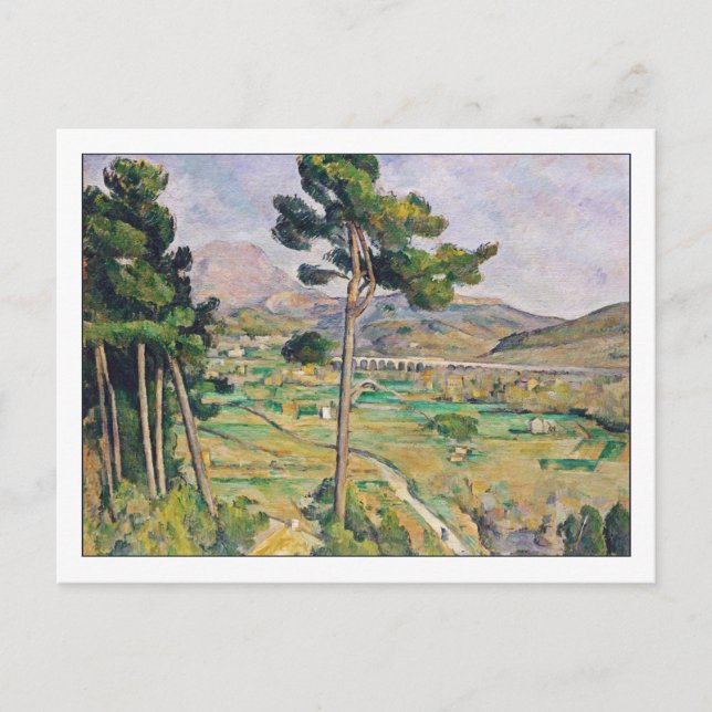 Cartão Postal Mont Sainte-Victoire por Cezanne (Frente)