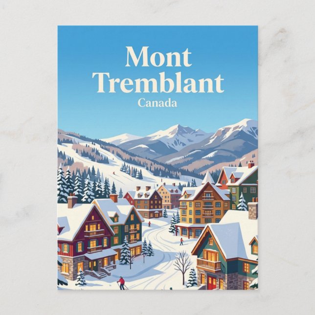 Cartão Postal Mont Tremblant Canadá (Frente)