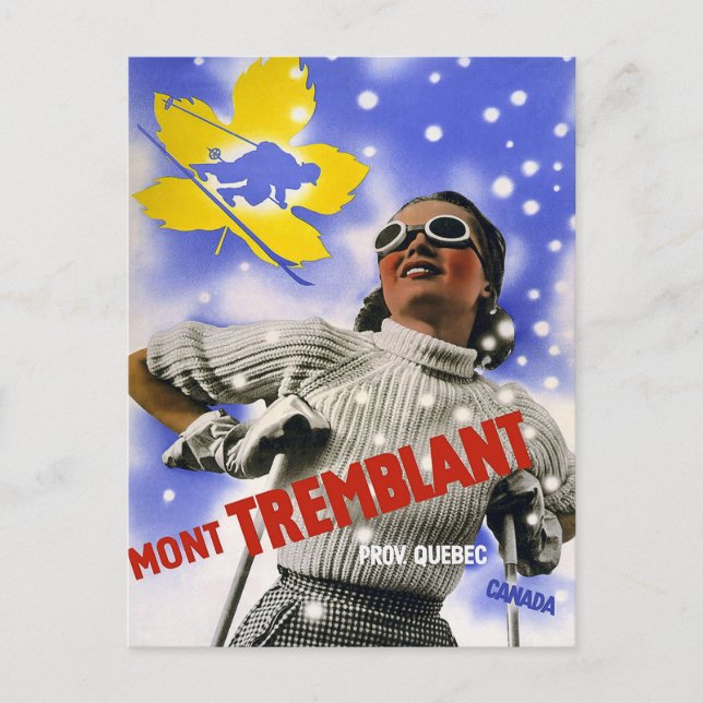 Cartão Postal Mont Tremblant Quebec Canadá (Frente)