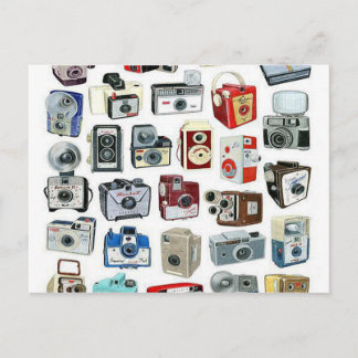 Cartão Postal Montagem da câmera Vintage