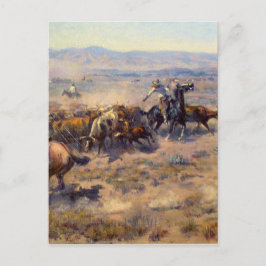 Cartão Postal Montagem de Belas Artes por Charles Marion Russell