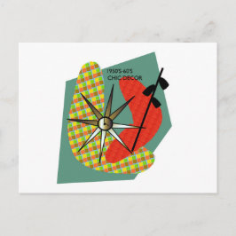 Cartão Postal Montagem do meio século dos anos 50 - 1960