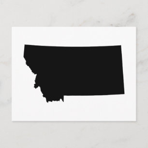 Cartão Postal Montana em preto e branco