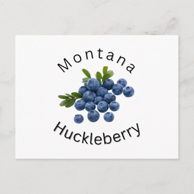 Cartão Postal Montana Huckleberry. Montana, desportistas, ao ar  (Frente)