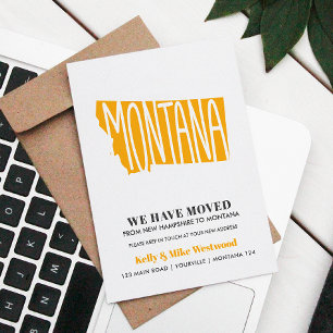 Cartão Postal MONTANA Mudamos o novo endereço Novo Cartão-post